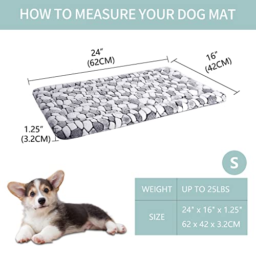 VANKEAN Dog Crate Pad Bed Mat Reversible (Cool & Warm), Sleeping Mat Dog Bed for Crate for Small Dogs and Cats, Machine Wa...