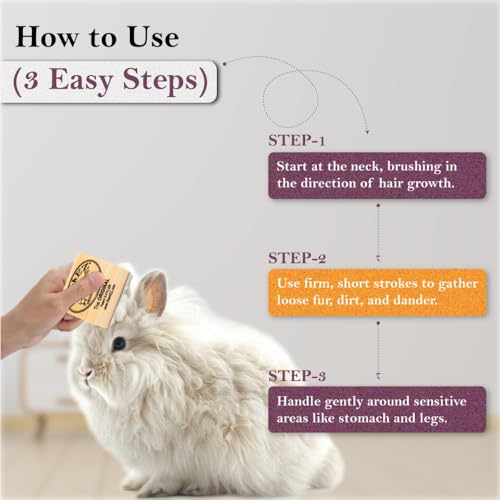 SleekEZ Cat Brush for Shedding & Cat Brushes for Indoor Cats | Pet Brush for Cats | Grooming Tool | Works for Short & Long...