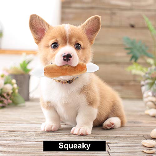 Nocciola Dog Squeaky Toys, Plush Small Dog Toys for Dogs, Stuffed with Squeakers,12 pcs Puppy Toys with a Carrying Bag for...