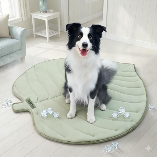 Vagascape Dog Cooling Mat, Washable Pet Cooling Mat, 55" x 45" Thick & Durable Large Cooling Mat for Dogs, Portable Foldab...