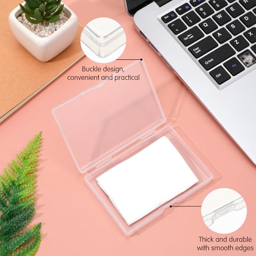 Gjinxi 4 Pcs Portable Travel Cotton Pad Holder, Bathroom Vanity Countertop Storage Organizer, Travel Qtips Case, Cosmetic ...
