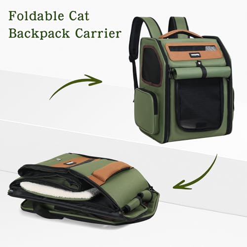 Wanparkg Cat Backpack Carrier, Super Breathable Cat Backpacks, Lightweight Cat Travel Backpack, Cat Carrying Backpack Suit...