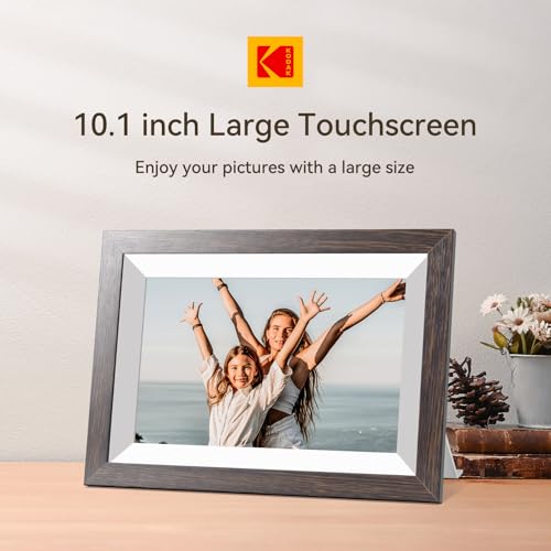 KODAK 10.1 inch WiFi Digital Picture Frame,1280x800 IPS HD Touch Screen, 32GB Smart Photo Frame with App & AI Photo Creati...