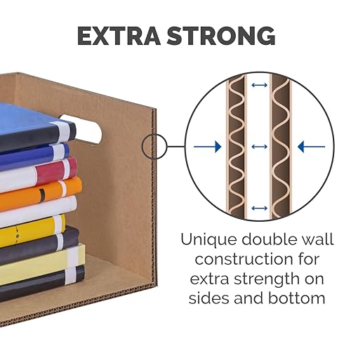 Bankers Box Classic Moving Box 12 Pack Kit, Reinforced Handles, Tape-Free Assembly, Box with Lid, 8 Small and 4 Medium Box...