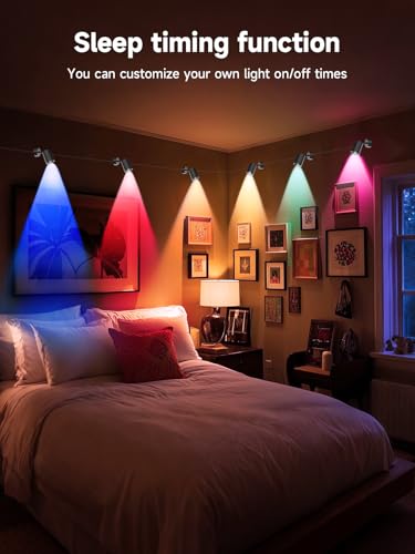 Tyute RGB Color Changing Spotlights - 16 Million Colors, LED Spotlight lamp with App & Remote Control, Dimmable LED Downli...