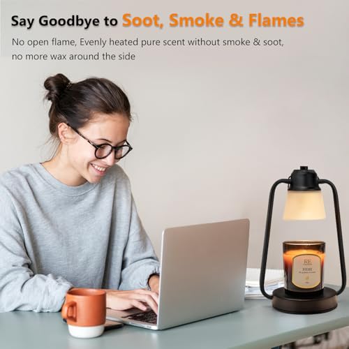 MAOYUE Candle Warmer Lamp with Timer Dimmer - Mothers Day Gifts for Women, Electric Wax Melt Warmer Lamp for Jar Candles, ...
