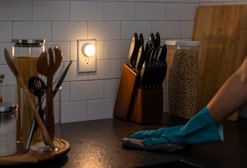 Lights by Night Plug In Night Light Bedroom Decor Apartment Essentials LED Lights Ambient Lighting Dusk to Dawn Sensor Nig...