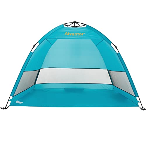 Alvantor® Beach Tent Beach Umbrella Outdoor Sun Shelter Cabana Automatic Instant Pop-Up UPF 50+ Portable Beach Shade Campi...