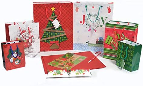 Holiday Gift Wrapping Bag Set, 10 PC