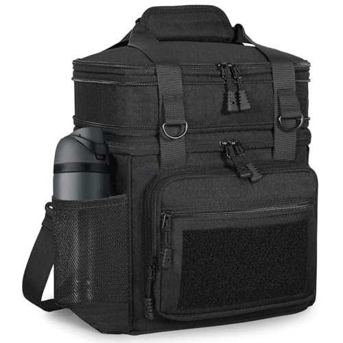 GLENKEY Tactical Lunch Box Cooler Bag - Expandable Insulated Lunch Bag for Men Women - Large Lunchbox for Adults Work Shif...