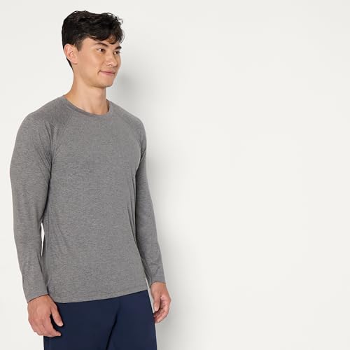 Amazon Essentials Men's Athletic Soft Performance Lightweight Long Sleeve Gym Workout Shirt