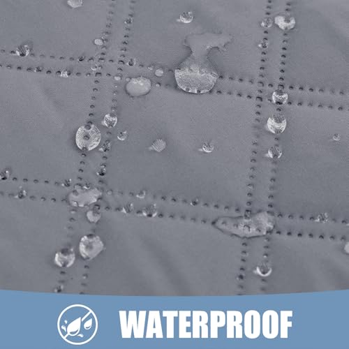 Smiry Waterproof Couch Covers for Dogs Washable, Reversible Pet Couch Covers for 3 Cushion Sofa Pet Friendly, Soft Sofa Fu...