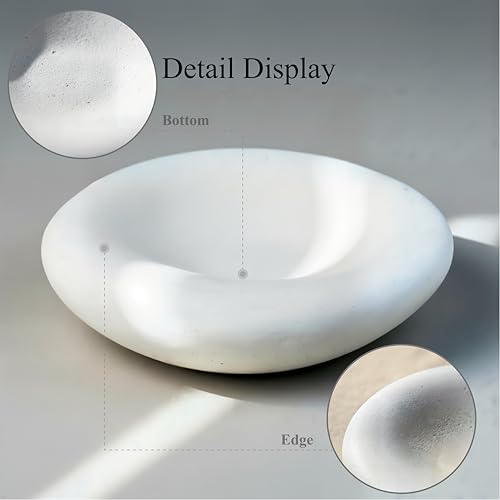 Zitiyade 6.3 Inch Cloud Bowl, Decorative Concrete Bowl for Home Decor, Key Tray for Entryway Table, Concretes Jewelry Tra...