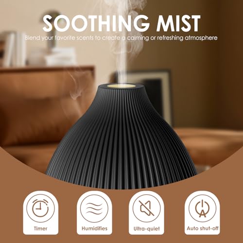 SALKING Essential Oil Diffuser, 100ml Aromatherapy Diffusers with Adjustable Mist Mode Timer Setting, Ultrasonic Diffusers...