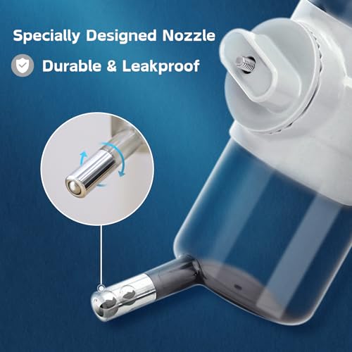Pet Water Bottle Hanging Dog Water Dispenser Kennel Drinker Kettle Feeder BPA Free Cage Crate Hutch Puppy Cat Rabbit (17o...