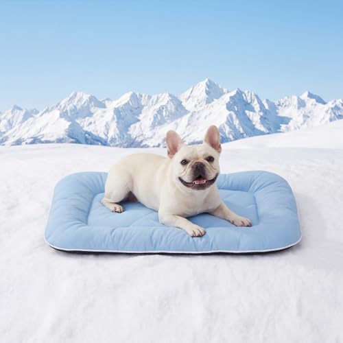 ZOMISA Cooling Dog Bed Q-MAX >0.5, Cooling Mat for Small Medium Dogs, Cold Pad for Summer Puppy with Chill Breathable Wash...