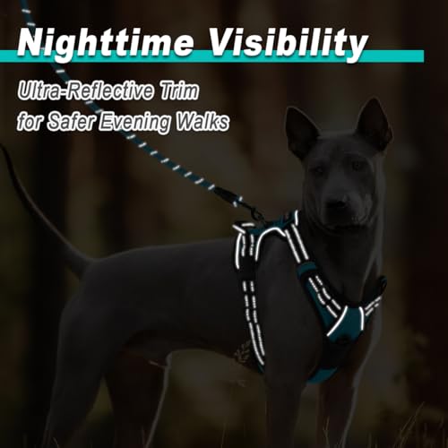 BARKBAY Dog Harness No Pull for Large Dogs - Adjustable, Reflective, Comfortable, No Choke, Heavy-Duty - Perfect for Outdo...