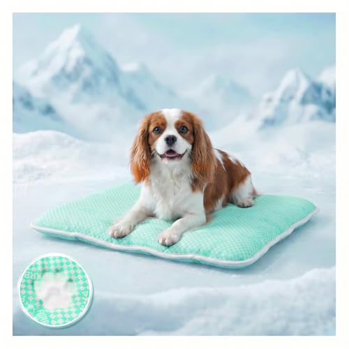 furrybaby Dog Cooling Mat Dog Bed mat, Extra-Thick Dog Crate Pad, Cat Bed, Washable Pet-Safe Magic Cooling Pad for Dogs Ca...
