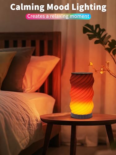 Touch Bedside Lamp with Sound Machine for Adults, Dimmable Night Light for Bedroom, 3-in-1 Bluetooth Speaker & White Noise...