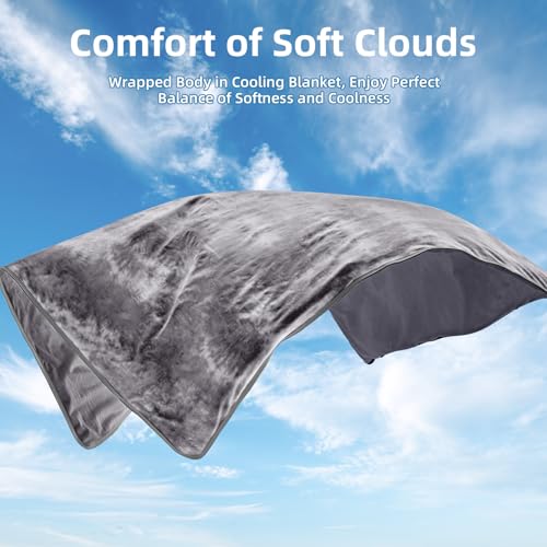 inhand Cooling Blanket Queen Size (90"x90"), Cooling Blankets for Hot Sleepers, Absorbs Heat to Keep Adults Cool For Summe...