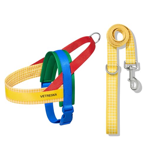 VETRESKA MoMA Dog Harness and Leash Set, Easy Walk Dog Harness for Small Medium Dogs, No Pull Puppy Harness for Walking an...