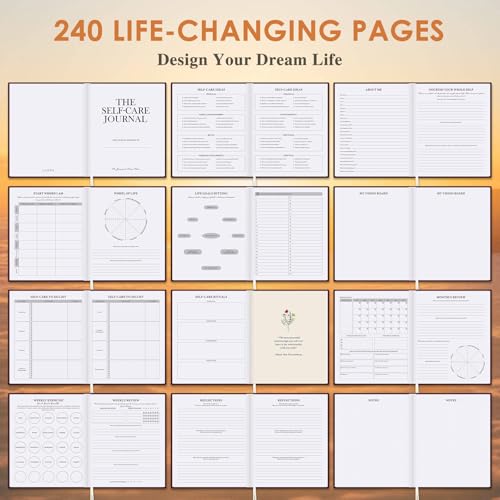 Lanpn Self Care Journal for Women, Self Love Guided Journals with Prompts, Daily Reflection Wellness & Gratitude Planner, ...