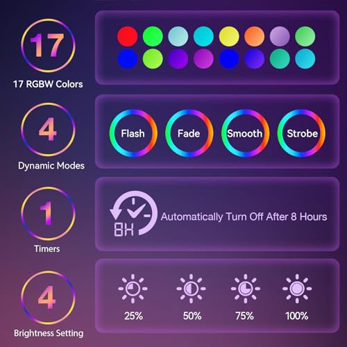 16" Black LED Liquid Motion Lamps, 17 Colors Changing Lamp with Remote, Mood Night Light for Kids Adults, Relaxing Nightst...