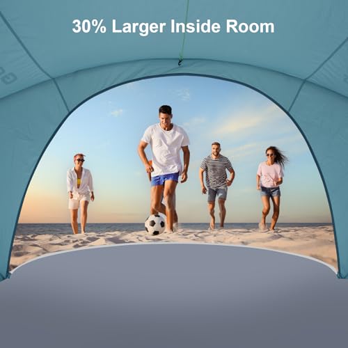 Gorich Beach Tent Sun Shelter with UPF50+ UV Protection for 1-2/3/4-5/6-7 Person, Lightweight & Portable Beach Shade Canop...