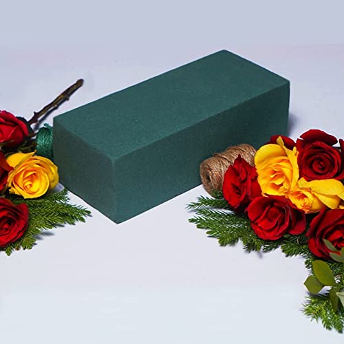 FLOFARE Pack of 8, Dry and Wet Floral Foam Blocks for Fresh and Artificial Flowers, Each (7.8” L x 3.5” W x 2.4” H), for W...