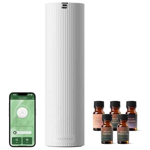 Aromadd Scent Diffuser Starter Kit – Waterless Essential Oil Diffuser for Home, 1500 Sq.Ft Coverage Scent Air Machine, Sma...