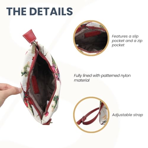Signare Tapestry Crossbody Bag Sling Shoulder Purse for Women