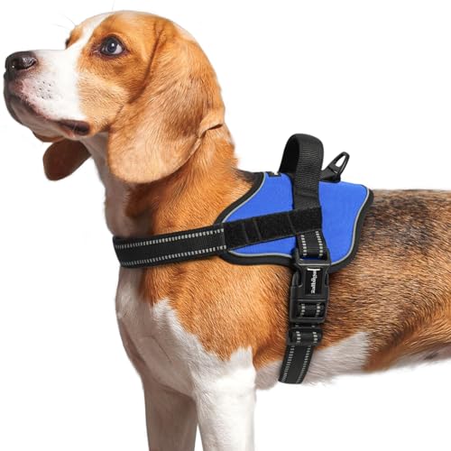 rabbitgoo Dog Harness Medium Sized, No Pull No Choke Pet Vest, Easy Wearing with One Buckle, Reflective, Adjustable Pet Ha...