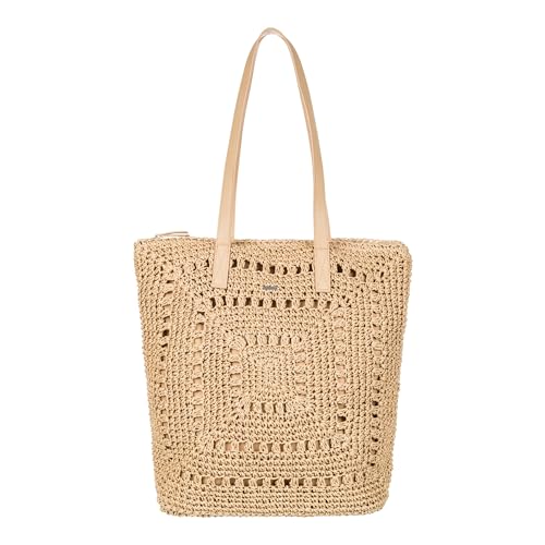 Roxy Women's Beach Tote Bag | Travel | Vacation | Straw | Lightweight | Breathable