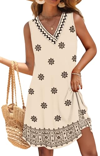 WIHOLL Summer Dresses for Women Beach Vacation Clothes Sundress Dress Hawaiian Boho Dresses Fashion Travel Cruise Outfits