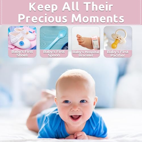 VOTUM Baby Keepsake Box for Treasured Memories, Fairytale - Lightweight, Handcrafted Boxes with 9 Labeled Compartments for...