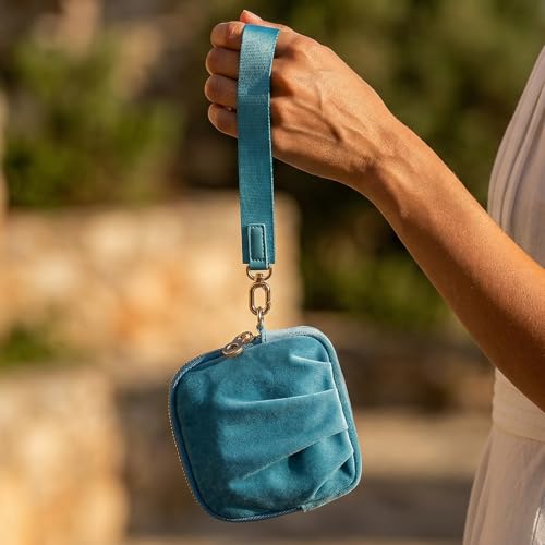 Lumayina Velvet Travel Jewelry Pouch, 2-in-1 Clamshell Case with Detachable Insert, Portable Travel Jewelry Organizer with...