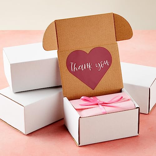 Stockroom Plus Mailing Box - 50 Pack, White, 4 x 3 x 2 Inch Corrugated Cardboard - Foldable Business Card Boxes & Mailers ...