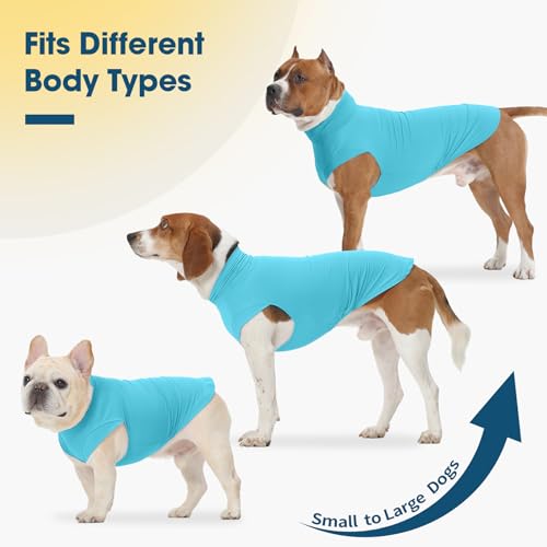 ROZKITCH 2 Pack Cooling Dog Shirt, Breathable Sun Protection T-Shirts, Pet Summer Vest, Quick Dry Dog Summer Clothes Beach...