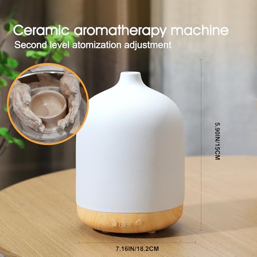 Ceramic Essential Oil Diffusers for Home, Decorative Bedroom Aromatherapy Scent Air Diffuser Ultrasonic Aroma Defusers 250...