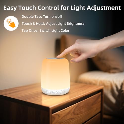 iMosleep Night Light LED Touch Night Dimmable with 20 Levels of Brightness 4 Timer Rechargeable Battery for Bedroom Baby N...