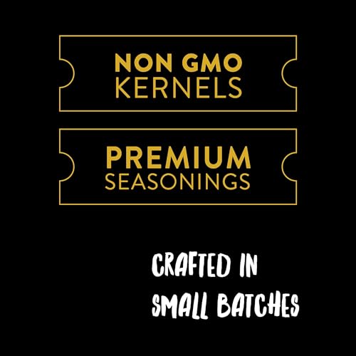 Urban Accents Movie Night Popcorn Gift Set – Includes 3 Gourmet Popcorn Kernel Varieties & 5 Flavorful Seasonings – Perfec...