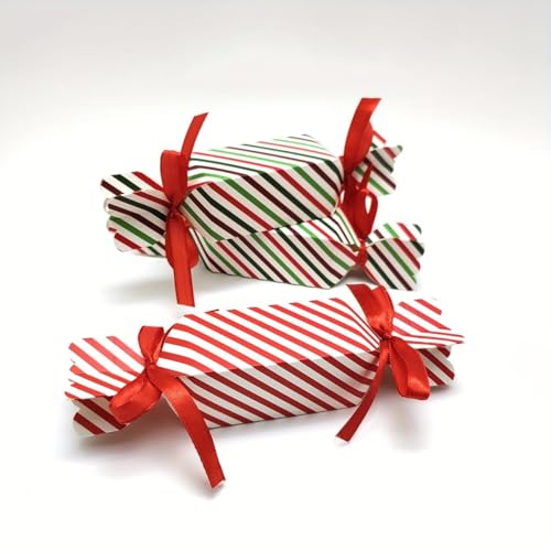 Gift For Her/Him 150pcs Striped Packaging Gift Box Wedding Party Supplies Valentine'S Day Gift Box Packaging Supplies (Red)