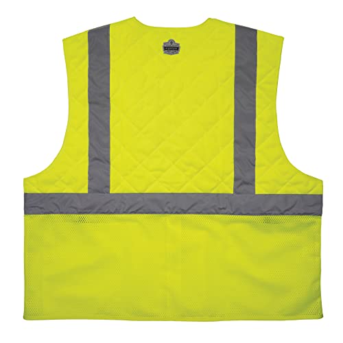 Ergodyne Chill Its 6668 Lightweight Cooling Safety Vest, High Visibility Reflective Type R, Class 2
