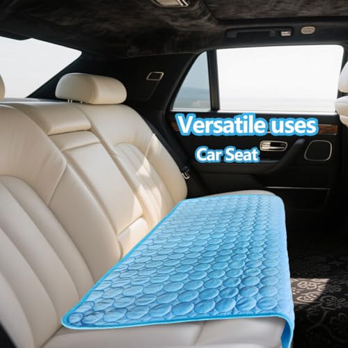 Dog Cooling mat, 40’’×28’’Washable Cooling Pad for Dogs, Large Dog mat Designed for Summer, Breathable and Easy to Carry p...
