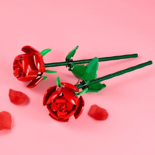 LEGO Roses - Building Toy for Kids, Girls & Boys, Ages 8+ - Artificial, Fake Roses for Home Decor & Display - Gift Idea fo...