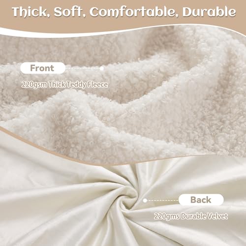 ANMINY Papasan Cushion Cover ONLY Thick Soft Fleece Slipcover for Papasan Cushion, Removable Machine Washable Round Chair ...