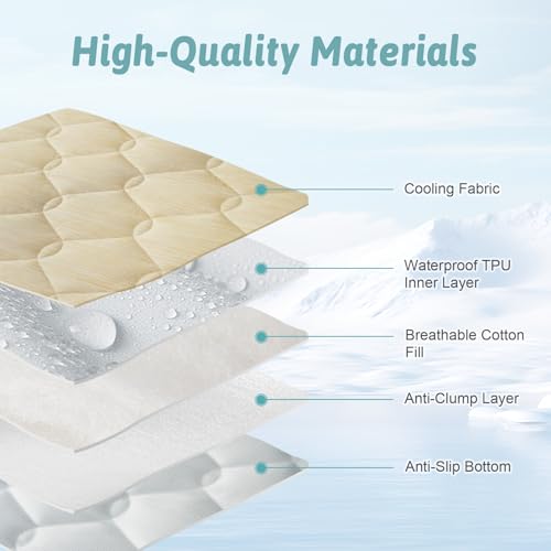 COZY KISS Cooling Couch Cover for Dog Washable, Q-Max > 0.4 Summer Cool Sofa Pad for Car Seat Protector, Liquid Pee Proof ...