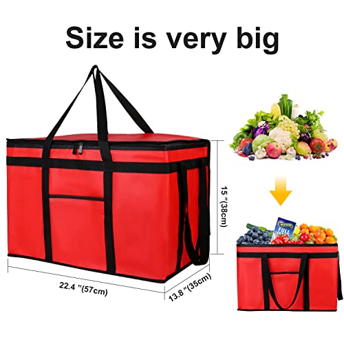 musbus Extra large XXXL Insulated Food Delivery Bag Cooler Bags Keep Food Warm Catering Therma Catering Bag for doordash 2...