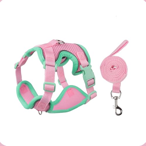 Muejjur Cat Harness and Leash Set for Walking – Escape-Proof Reflective Vest for Cats and Small Dogs, Adjustable Soft Air ...