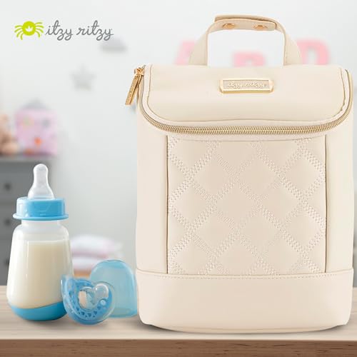 Itzy Ritzy Insulated Bottle Bag – Keeps Bottles Warm or Cool - Holds 3 Bottles & Features Interior Pocket for Ice Pack (No...